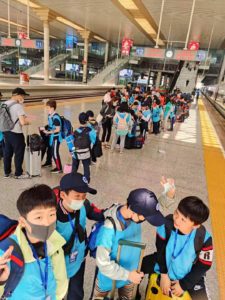 BASIS International School Hangzhou field trip train ride