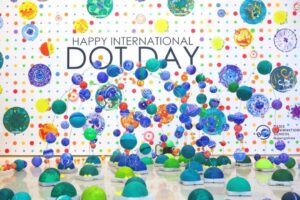 Internatoinal Dot Day syrofoam dots