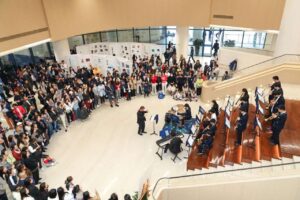 band performance at art festival