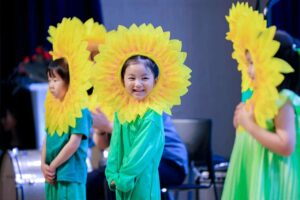 Sunflower Costumes in Spring Performance
