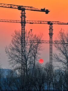 BBBJ Construction Sunset
