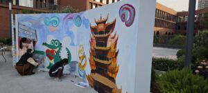 creative mural for Wuhan