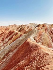 Gansu province China sand dunes