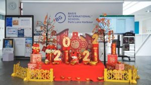 Chinese New Year decor at BASIS International School Park Lane Harbour