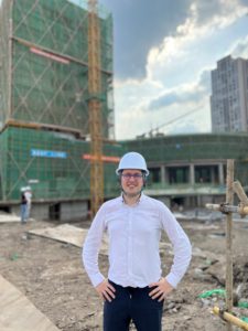 Dan Schneider BASIS International & Bilingual School Wuhan construction site August 2022