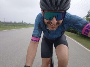 Jose Valcarel, BASIS Wuhan teacher, cycling selfie