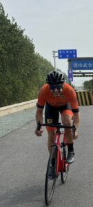 international teacher cycling in China