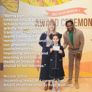 Growing With BASIS: Nicole Sittie, set to become Head of Lower School at BASIS International School Nanjing