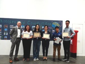 Mark Sylte with photo contest winners