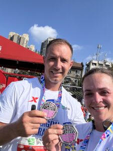 BASIS Teaching Couple at Chengdu Marathon