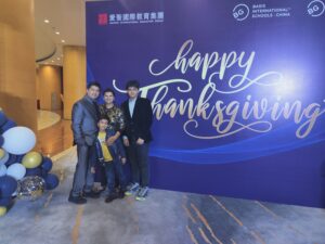 Susheel Singhal, founding faculty, and his family and thanksgiving celebration