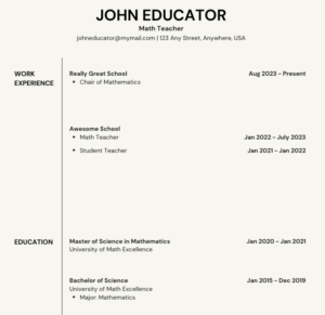 Resume Tips: Use consistent formatting