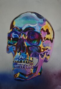 Creative artwork skull