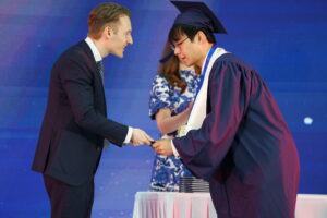 Dr. Bryn James, Graduation